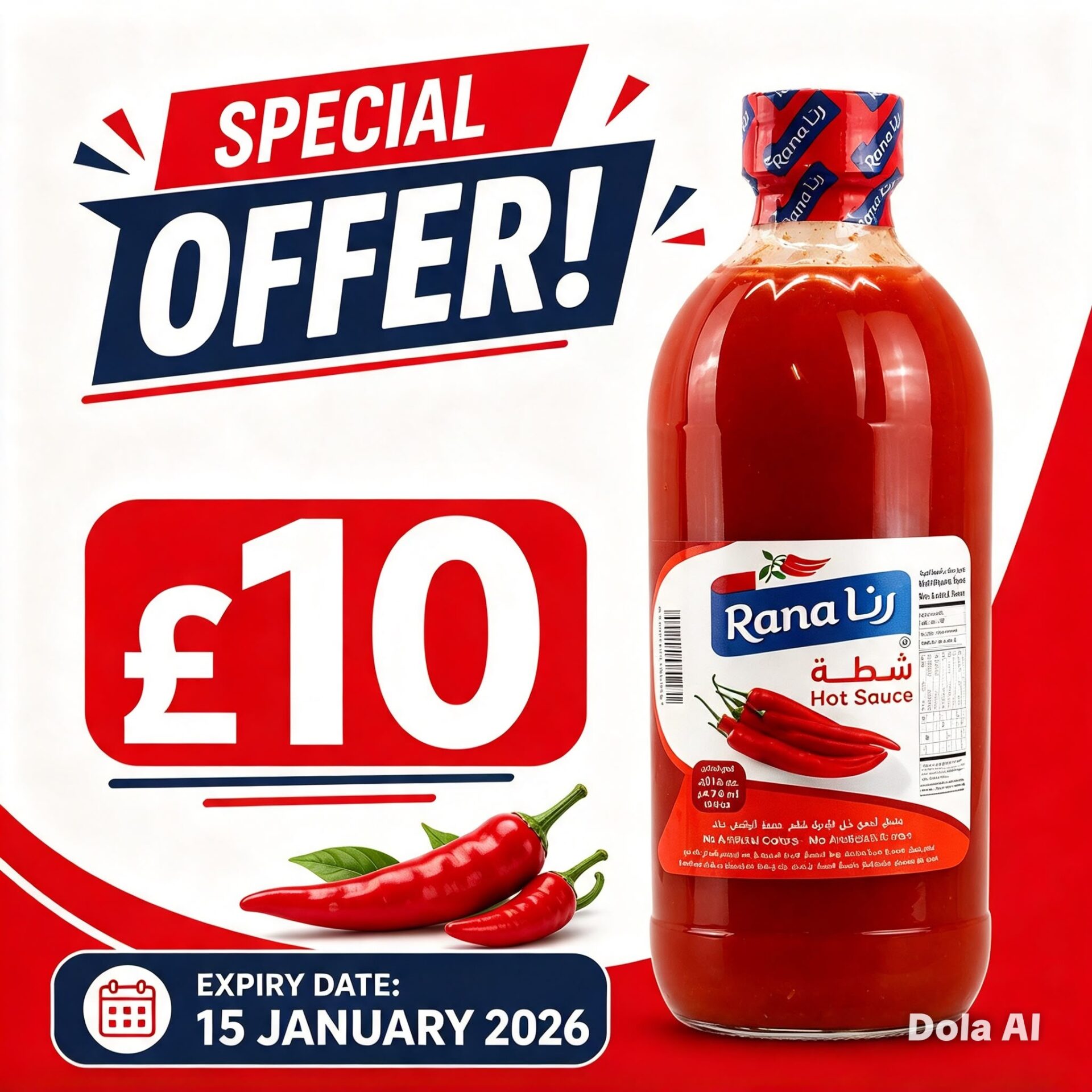 RANA HOT SAUCE 12X474ML