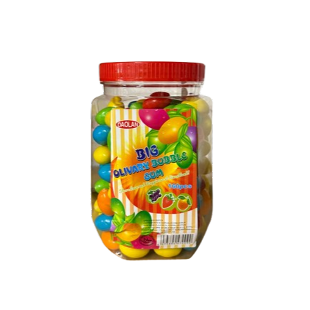 BIG OLIVARY BUBBLS GUM 160PCS